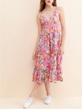 Scotch & Soda Citrus Print Midi Dress – Size 42 – Rent the Runway – $228 Retail